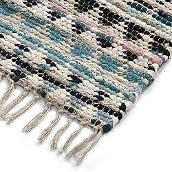 Tapis chiffons - Lindby (bleu/multicolore)
