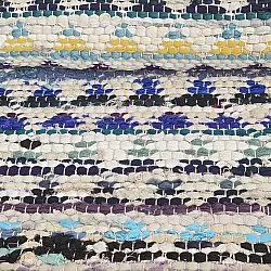 Tapis chiffons - Lindby (bleu/multicolore)