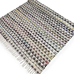 Tapis chiffons - Lindby (bleu/multicolore)