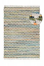 Tapis chiffons - Lindby (jaune/multicolore)