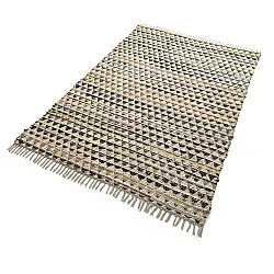 Tapis chiffons - Lindby (jaune/multicolore)