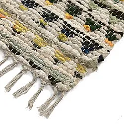 Tapis chiffons - Lindby (jaune/multicolore)