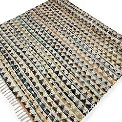 Tapis chiffons - Lindby (jaune/multicolore)