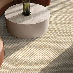 Tapis chiffons - Vinga (jaune moutarde)