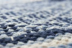 Tapis en patchwork - Visby (bleu)