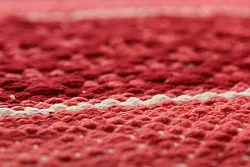 Tapis en patchwork - Visby (rouge)