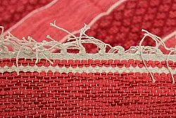 Tapis en patchwork - Visby (rouge)
