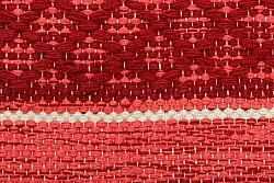 Tapis en patchwork - Visby (rouge)