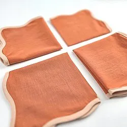 Serviettes en tissu - lot de 4 Yrsa (rouille)