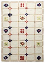 Tapis de laine - Lausanne Flatweave Tufted Premium (blanc/beige)