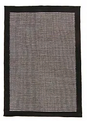 Tapis en laine - Luxor (noir/blanc)