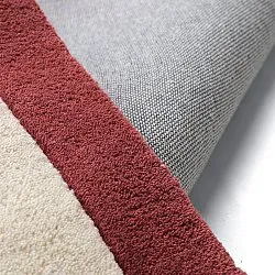 Tapis de laine - Agra Hand Tufted Wool Premium (crème/rouge)