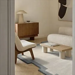 Tapis de laine - Agra Hand Tufted Wool Premium (gris)