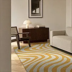 Tapis de laine - Aiz Hand Tufted Wool Premium (jaune)