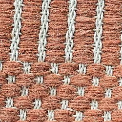 Tapis en laine - Arbil (terracotta/blanc)