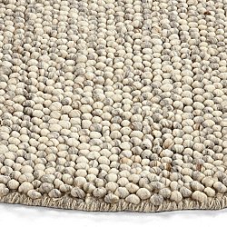 Tapis rond - Avafors Wool Bubble (gris/beige)