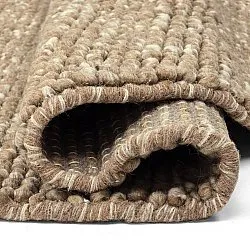 Tapis rond - Avafors Wool Bubble (marron clair/blanc)