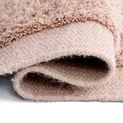 Tapis de laine - Beja (rose poudré)