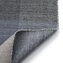 Tapis de laine - Chaves (bleu/gris/blanc)
