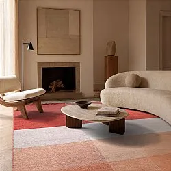 Tapis de laine - Chaves (rouge/orange)