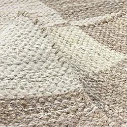 Tapis de laine - Dundee (beige/blanc)