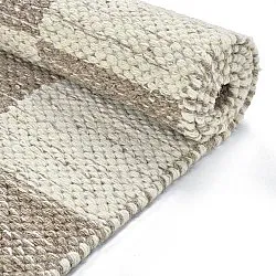 Tapis de laine - Dundee (beige/blanc)