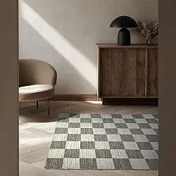 Tapis de laine - Dundee (gris/blanc)