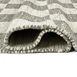 Tapis de laine - Dundee (gris/blanc)