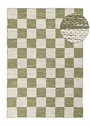 Tapis de laine - Dundee (vert/blanc)
