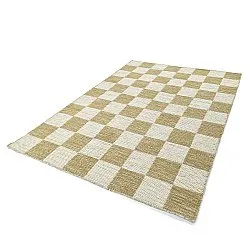 Tapis de laine - Dundee (jaune/blanc)