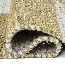Tapis de laine - Dundee (jaune/blanc)