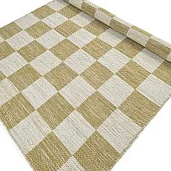 Tapis de laine - Dundee (jaune/blanc)