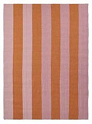 Tapis en laine - Garine (orange/rose)