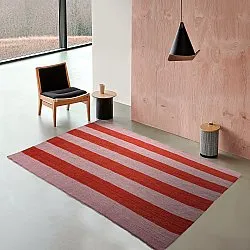 Tapis en laine - Garine (rose/rouge)