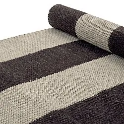 Tapis en laine - Garine (noir/beige)