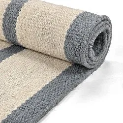 Tapis de laine - Luton (denim délavé/blanc)