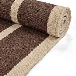 Tapis de laine - Luton (naturel/taupe foncé)