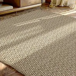 Tapis en laine - Monastir (marron/blanc)