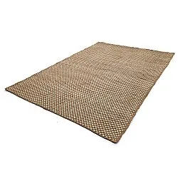 Tapis en laine - Ovelia (marron/blanc)