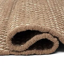 Tapis en laine - Ovelia (marron/blanc)