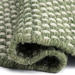 Tapis rond - Ovelia (vert/blanc)