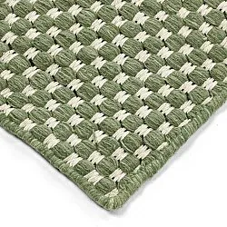 Tapis en laine - Ovelia (vert/blanc)