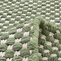 Tapis en laine - Ovelia (vert/blanc)