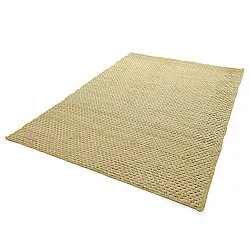 Tapis de laine - Ovelia (jaune/blanc)