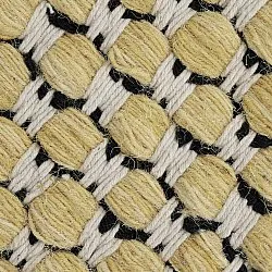 Tapis de laine - Ovelia (jaune/blanc)
