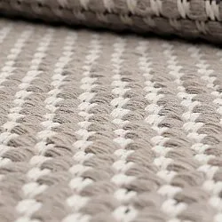 Tapis de laine - Ovelia (taupe/blanc)
