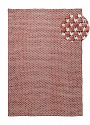 Tapis de laine - Ovelia (terre cuite/blanc)