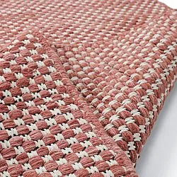 Tapis de laine - Ovelia (terre cuite/blanc)