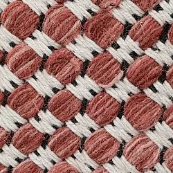 Tapis de laine - Ovelia (terre cuite/blanc)