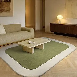 Tapis de laine - Puri Hand Tufted Wool Premium (vert/crème)
